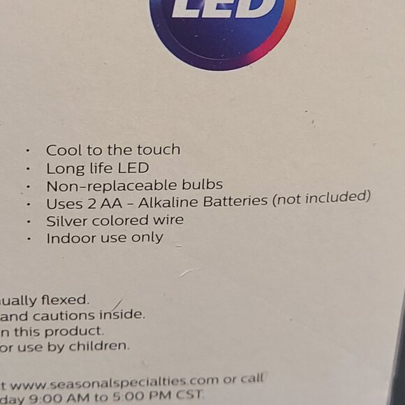 Set of 3 Philips Battery Operated Dewdrop Multi Color Strings Battery Operated - Picture 7 of 7